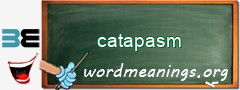 WordMeaning blackboard for catapasm